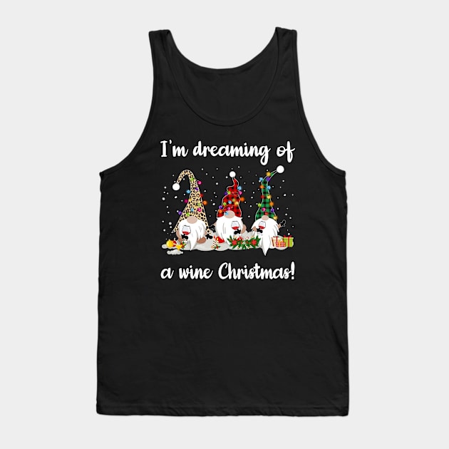 Wine I'm Dreaming Of A Wine Christmas Tank Top by little.tunny